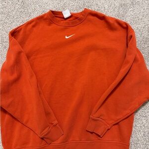 Nike Men's Bold Orange Crewneck Sweater